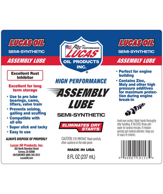 Lucas High Performance Assembly Lube | 118ml - SS Racetech Rods & Customs