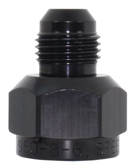 950-04-03-BLK -4 female to -3 male reducer - SS Racetech Rods & Customs