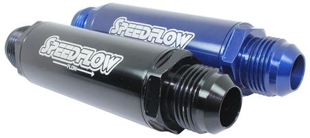 609-00-12-BLK -12 inline scavenge filter black - SS Racetech Rods & Customs