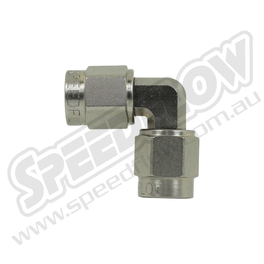 133-04-S -4 female union 90 degree - steel - SS Racetech Rods & Customs