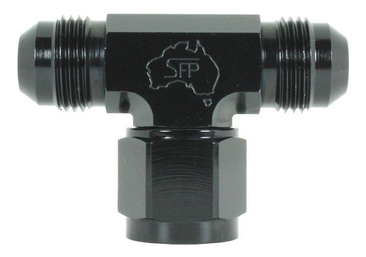 145-04-BLK -4 Tee swivel on run - SS Racetech Rods & Customs