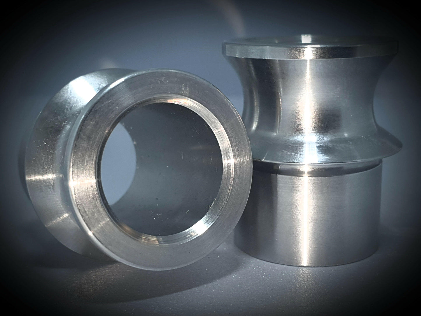 KTKHMA10034NOR 17-4 Stainless Steel Hourglass Misalignment Spacer For 1" Heim Or Uniball For 3/4" Bolt 2-3/4" Stack (PAIR) - SS Racetech Rods & Customs