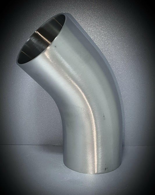 316 2.5" X 1.6 45 degree 316 stainless bend - SS Racetech Rods & Customs