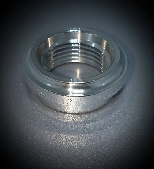 990-12-D -12 female port weld bung - aluminium - SS Racetech Rods & Customs