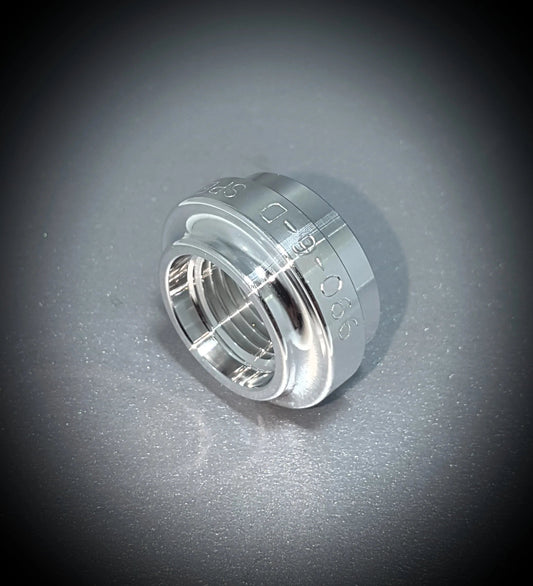 990-06-D -6 female port weld bung aluminium - SS Racetech Rods & Customs