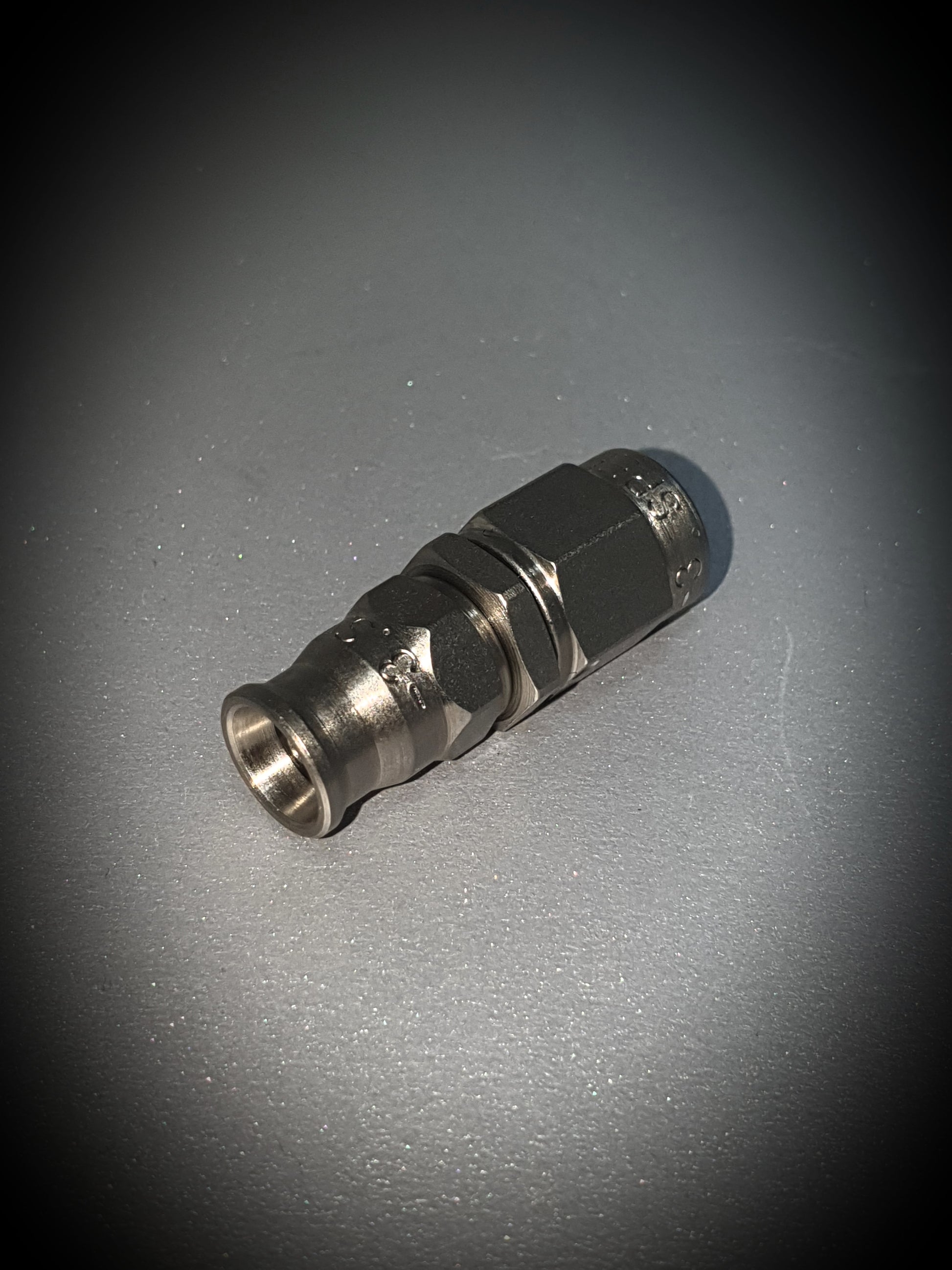201-03 -3 straight hose end - stainless - SS Racetech Rods & Customs