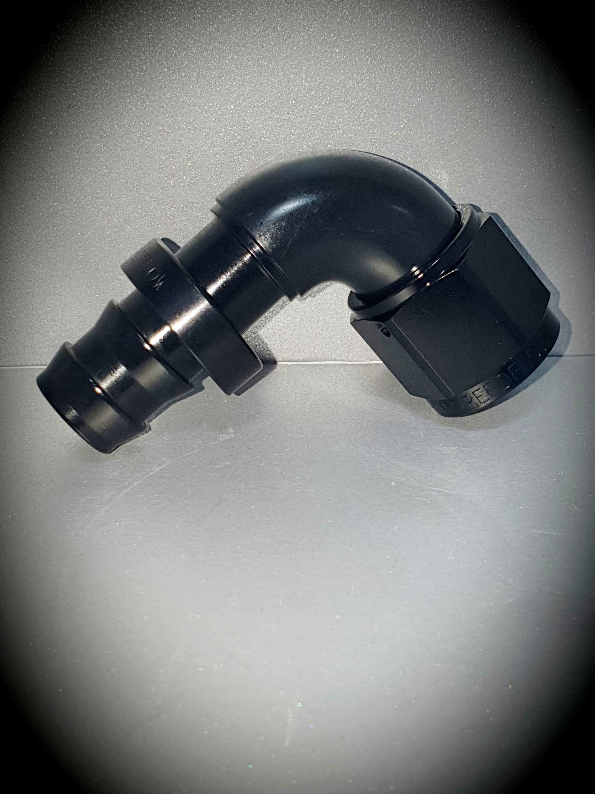 403-10-BLK -10 90 degree hose end - SS Racetech Rods & Customs