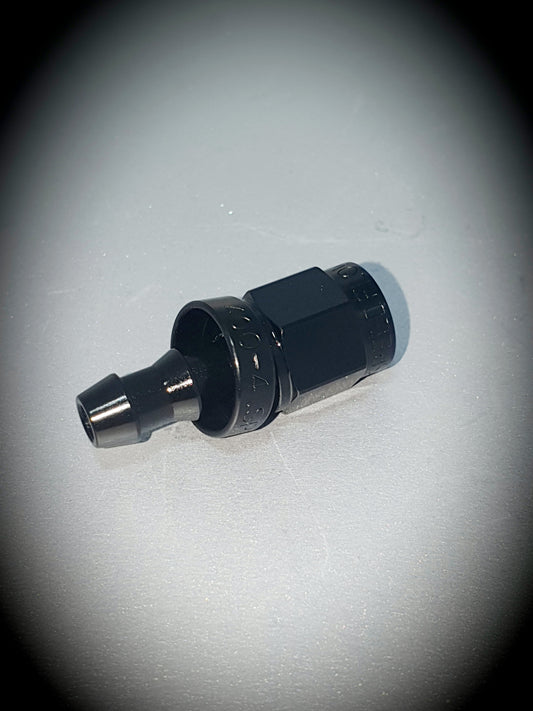 401-04-BLK -4 Straight hose end - SS Racetech Rods & Customs
