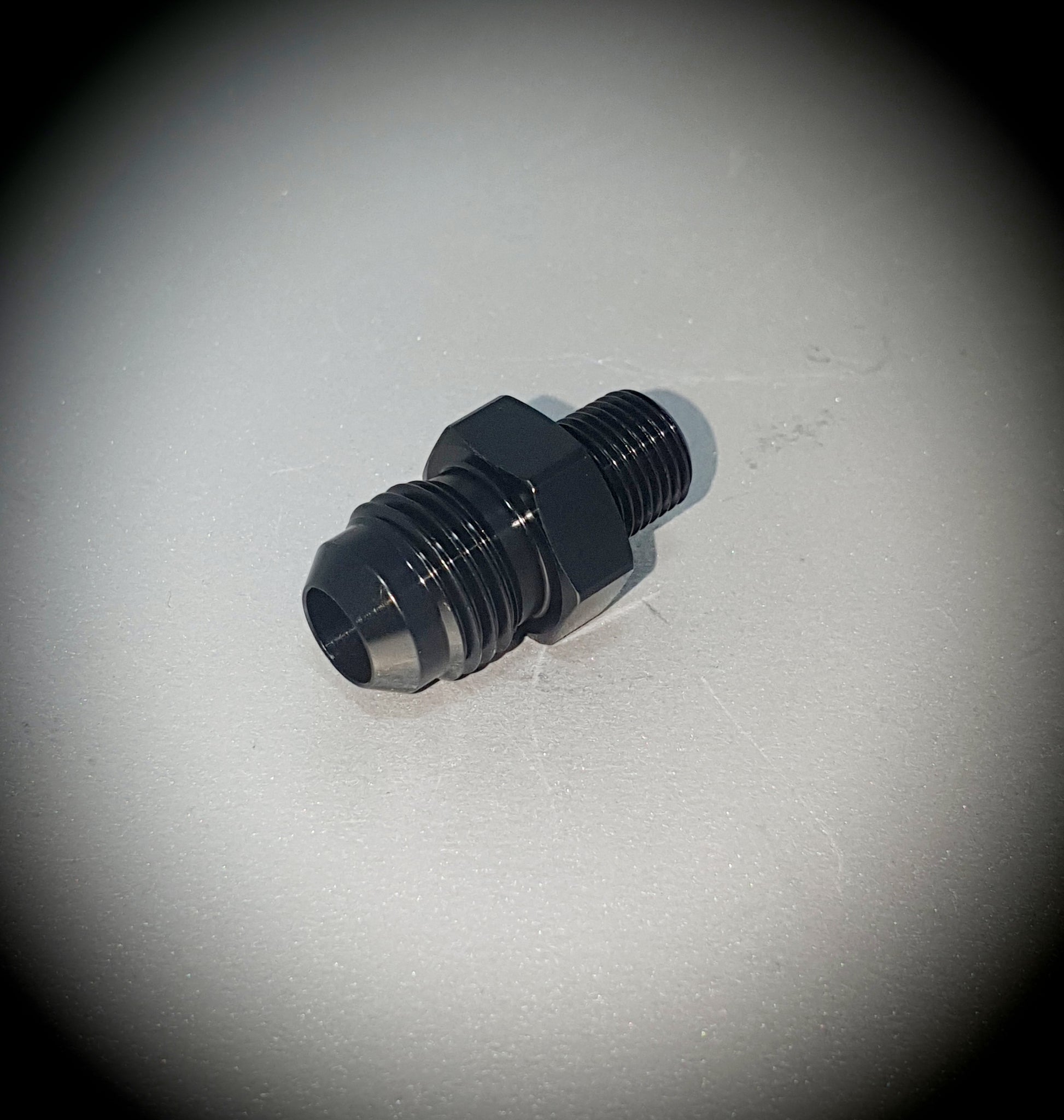 816-06-02-BLK -6 flare to 1/8" NPT adapter - SS Racetech Rods & Customs