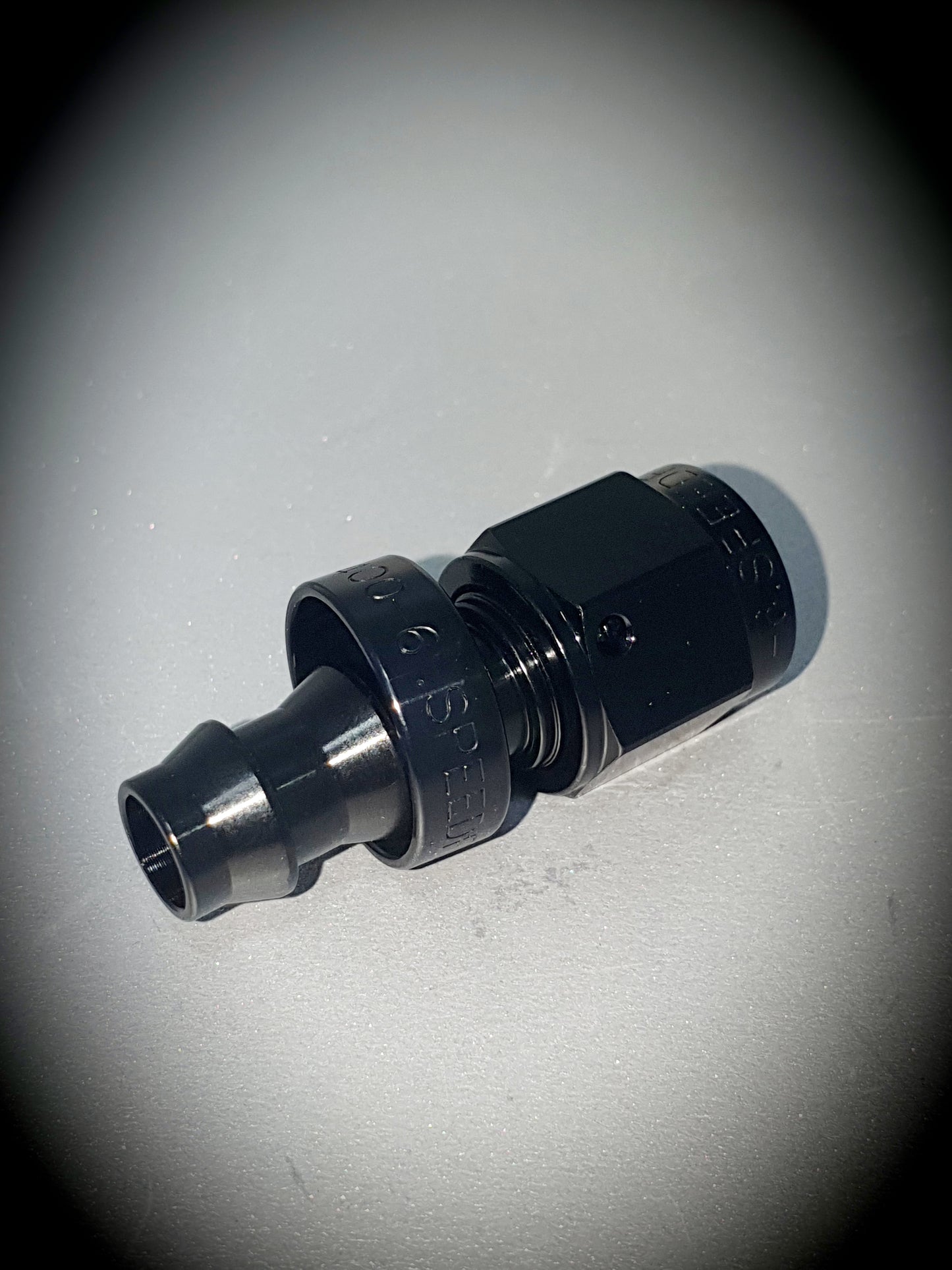 401-06-BLK -6 Straight hose end