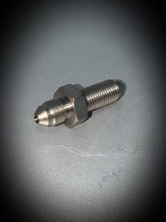 320-03 -3 flare bulkhead - steel - SS Racetech Rods & Customs