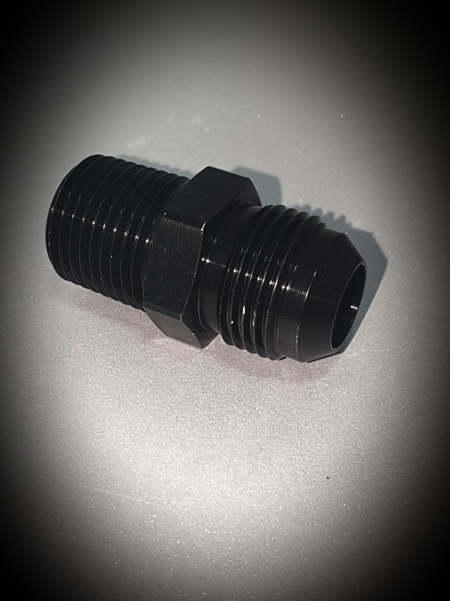 816-10-BLK -10 flare to 1/2" NPT adapter - SS Racetech Rods & Customs