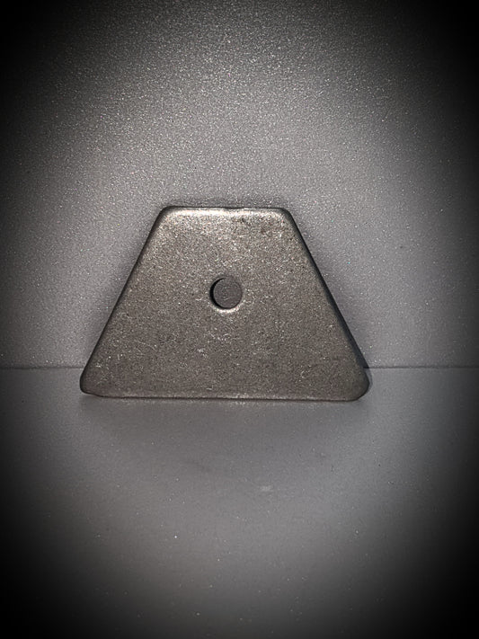 TABAA043C1/4 flat trapezoid tab 1/4" hole, 7/8" SF, .090" thick - SS Racetech Rods & Customs