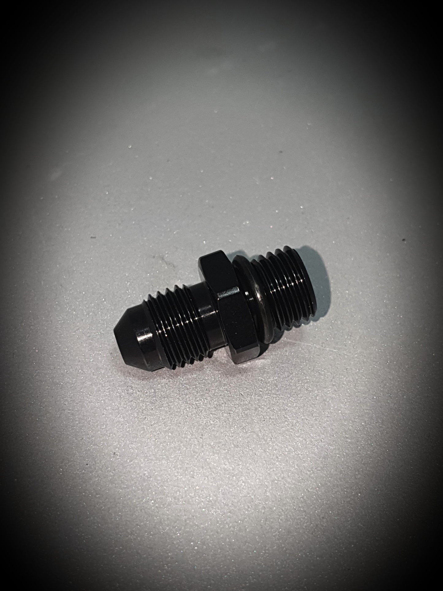 920-04-BLK -4 male to -4 o-ring port - SS Racetech Rods & Customs