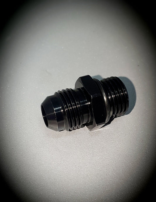 920-06-BLK -6 male to -6 o-ring port - SS Racetech Rods & Customs