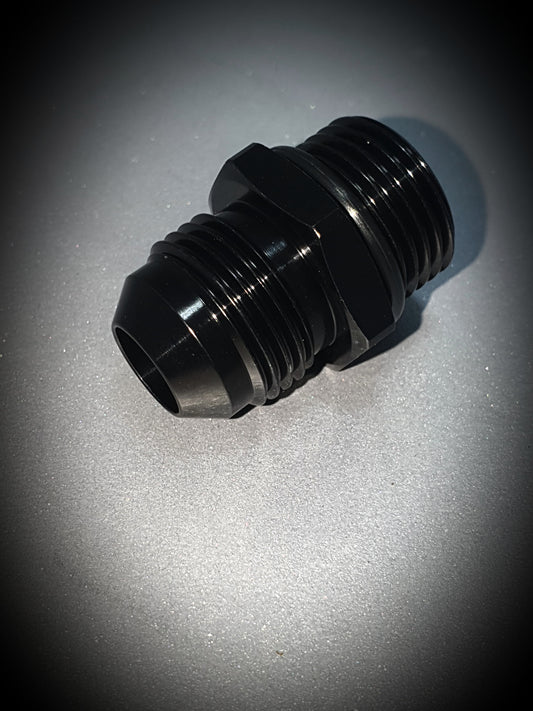 920-08-BLK -8 male to -8 o-ring port - SS Racetech Rods & Customs