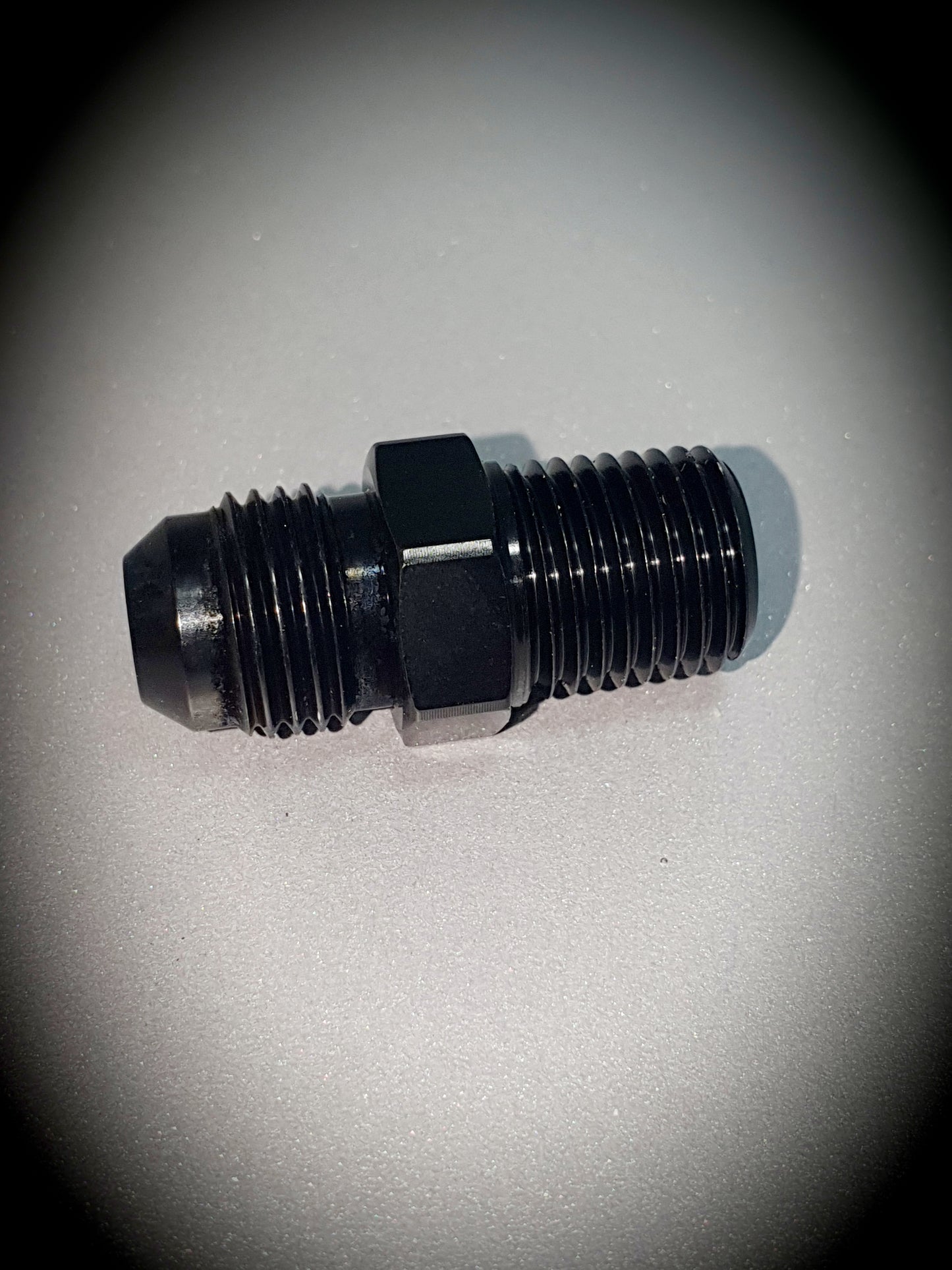 816-06-BLK -6 flare to 1/4" NPT adapter - SS Racetech Rods & Customs