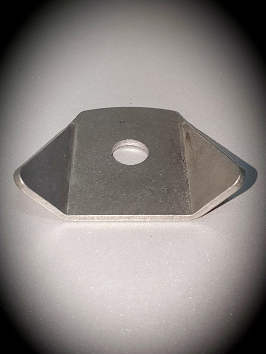 BWS110375 Formed Flat Tabs 3/8" Hole, 7/8" SF, .090" Thick, -EACH - SS Racetech Rods & Customs