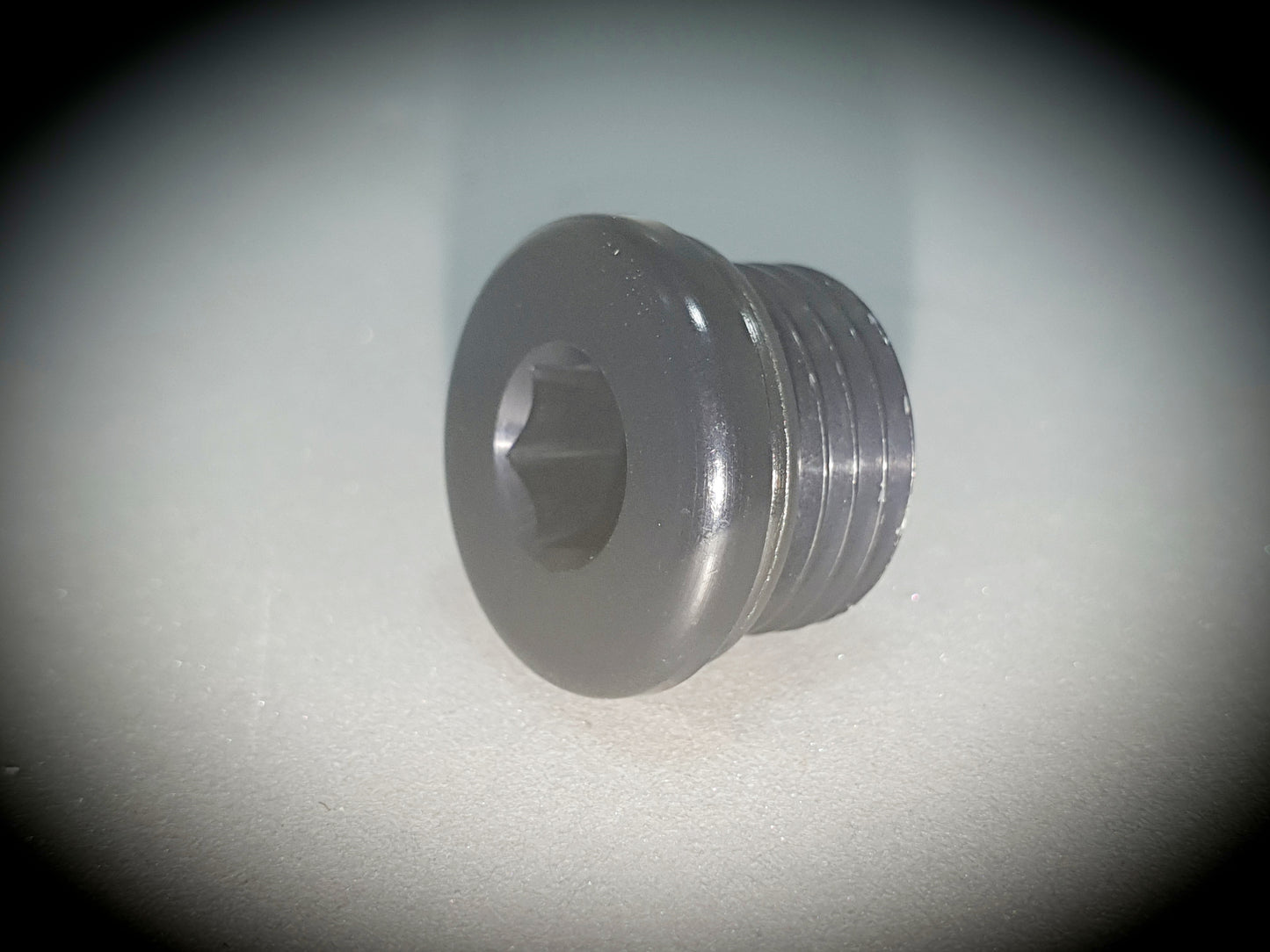 814-06-BLK -6 in hex o-ring port plug - SS Racetech Rods & Customs