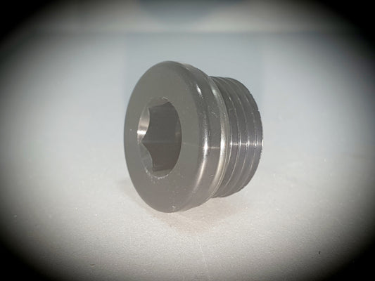 814-08-BLK -8 in hex o-ring port plug - SS Racetech Rods & Customs