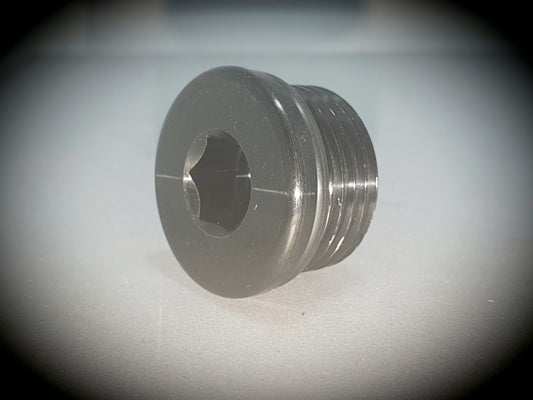 814-10-BLK -10 in hex o-ring port plug - SS Racetech Rods & Customs