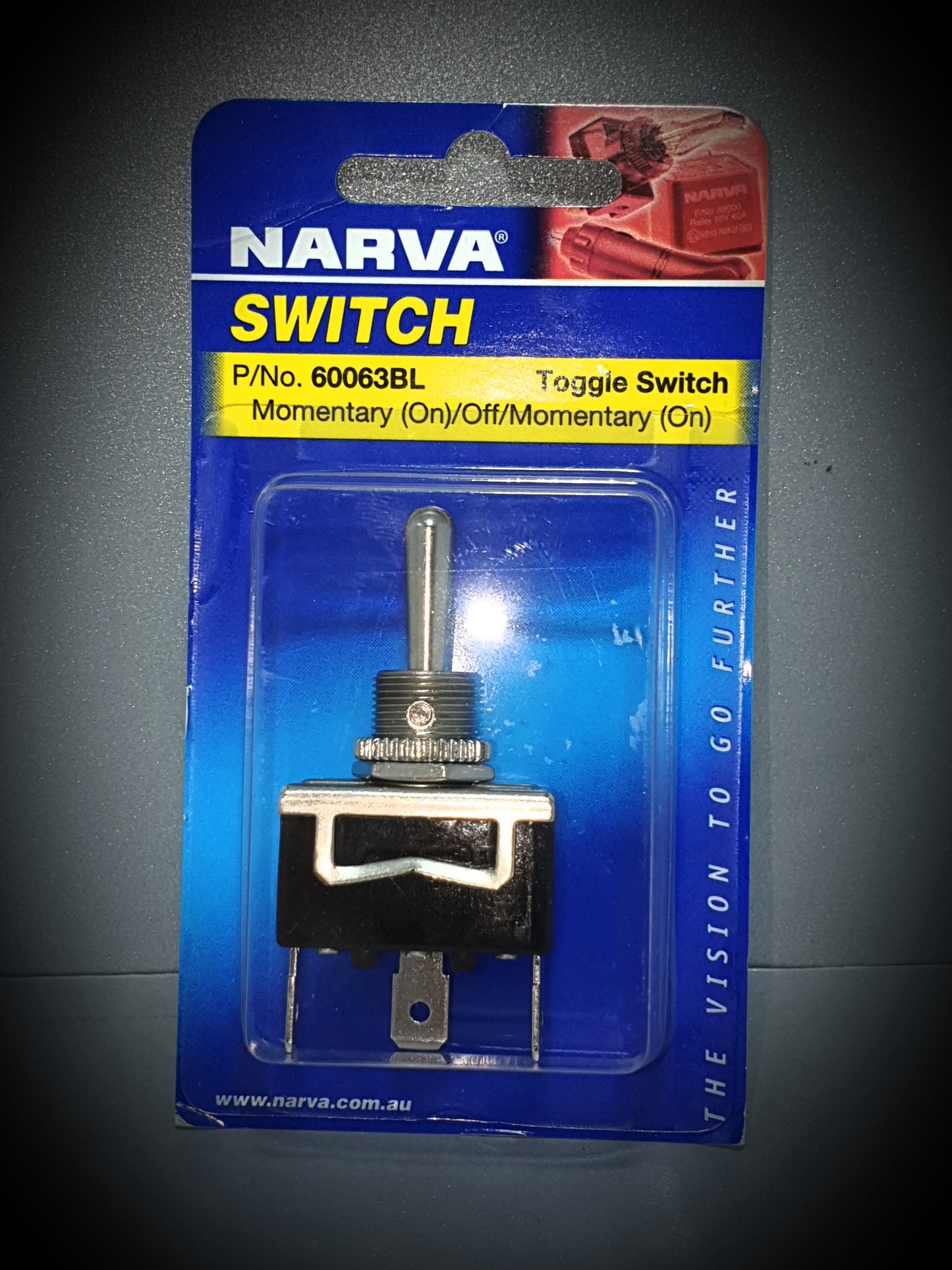 60063BL MOMENTARY ON / OFF TOGGLE SWITCH - SS Racetech Rods & Customs
