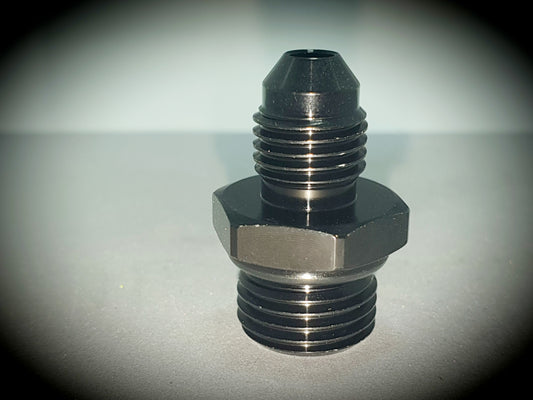 920-04-06-BLK -4 male to -6 o-ring port - SS Racetech Rods & Customs