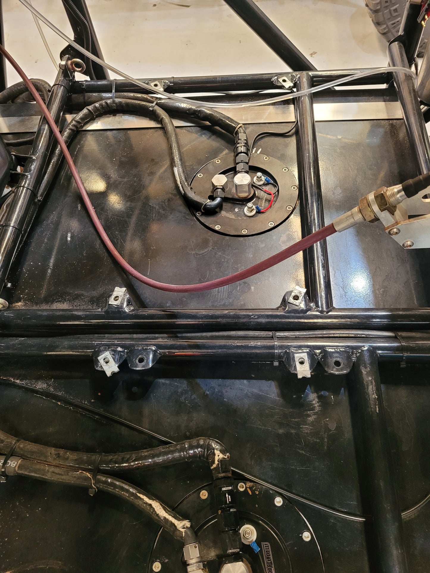 Alloy CNC bent fuel tank with internal swirl pots - (MADE TO ORDER)