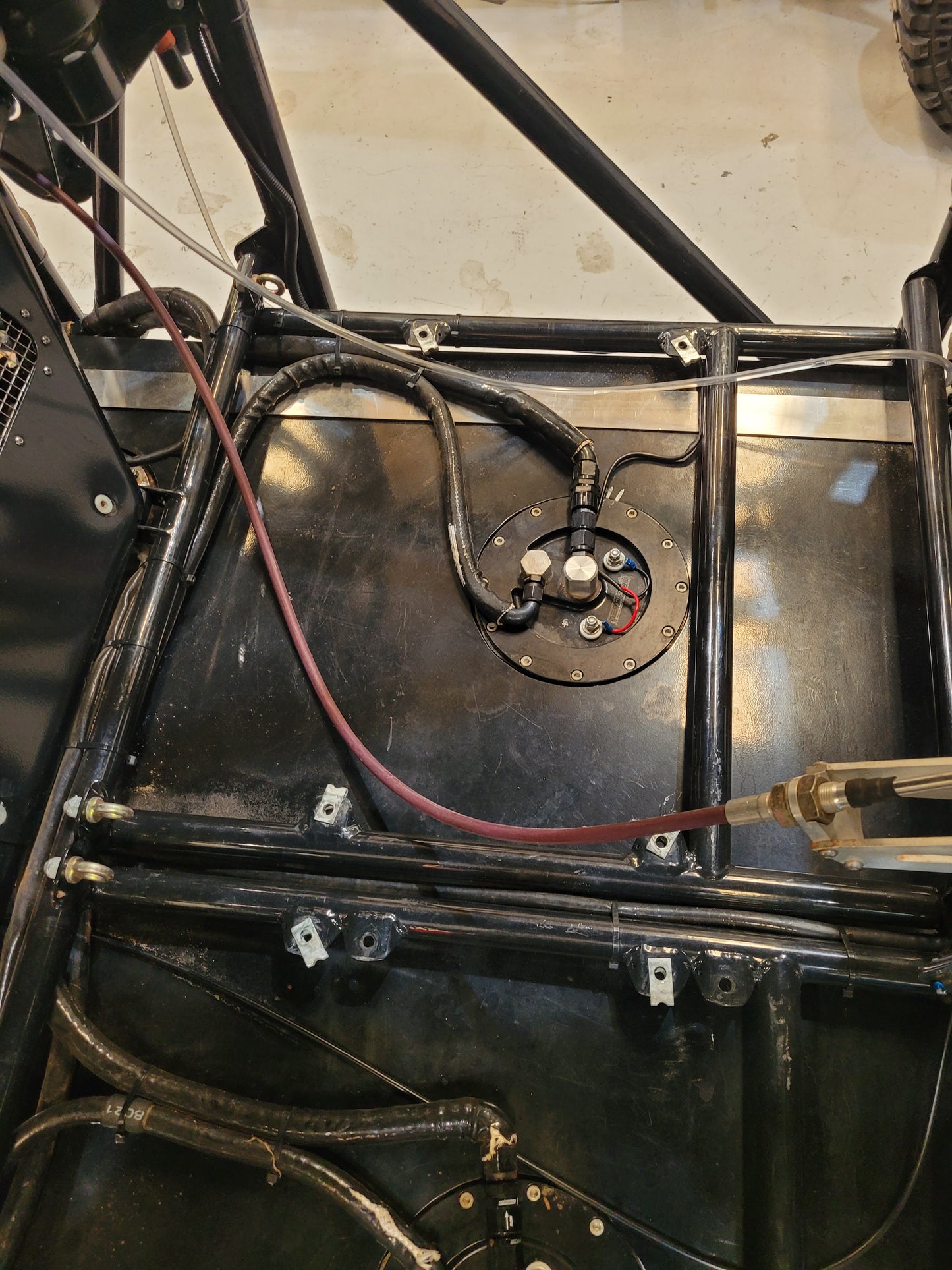 Alloy CNC bent fuel tank with internal swirl pots - (MADE TO ORDER)