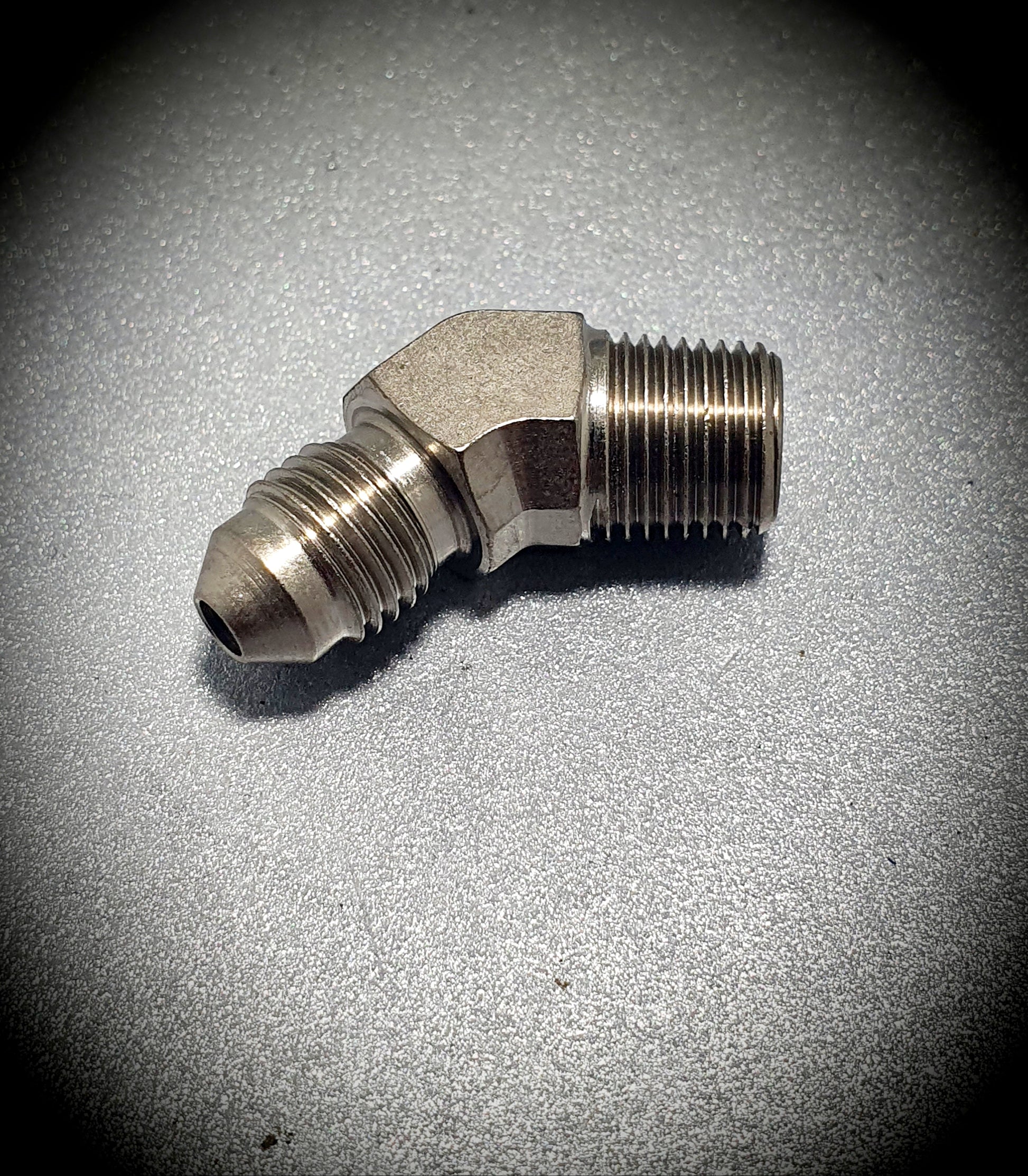 382-03 -3 male to 1/8" NPT - SS Racetech Rods & Customs