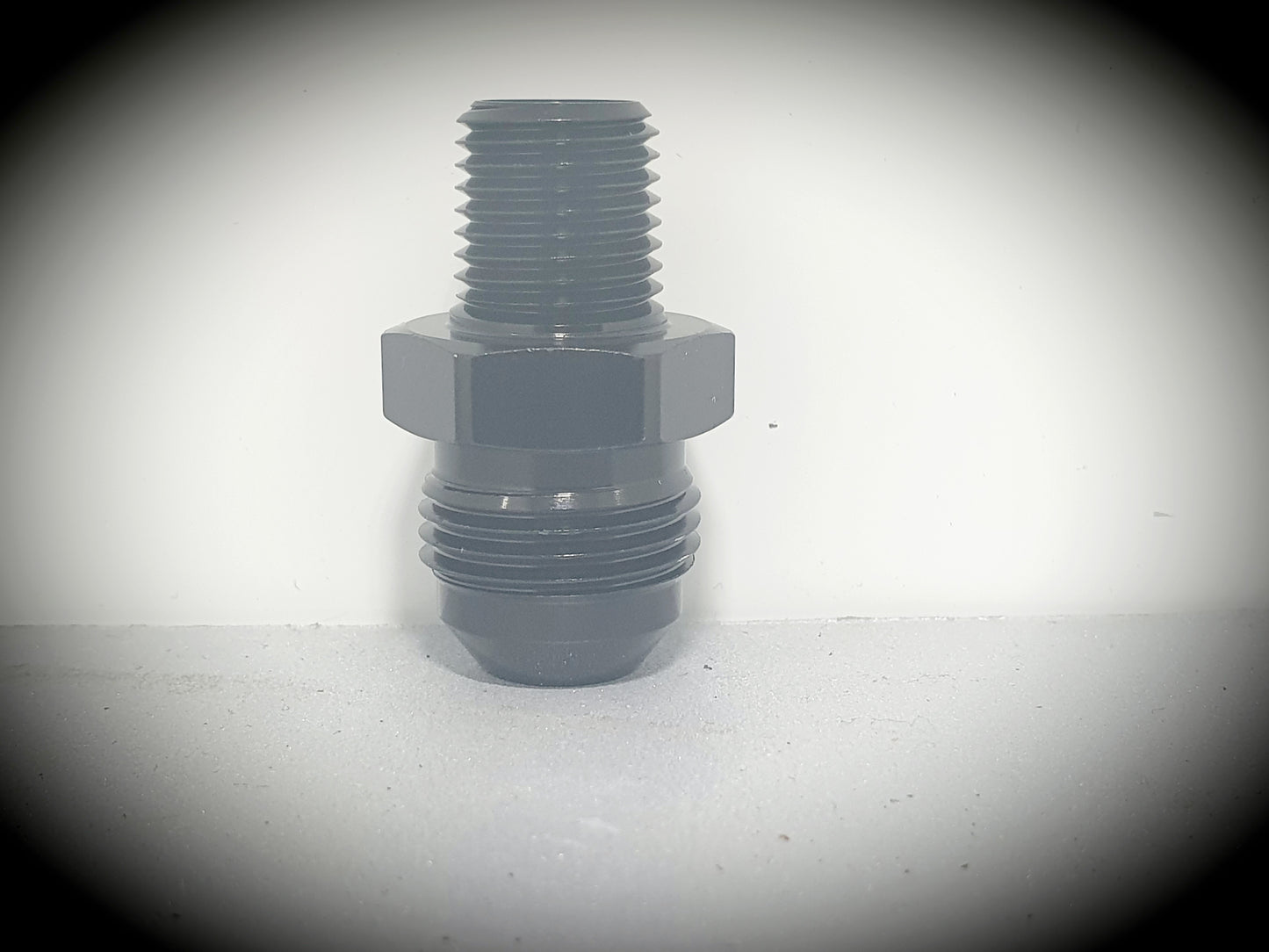 816-08-04-BLK -8 flare to 1/4" NPT adapter - SS Racetech Rods & Customs