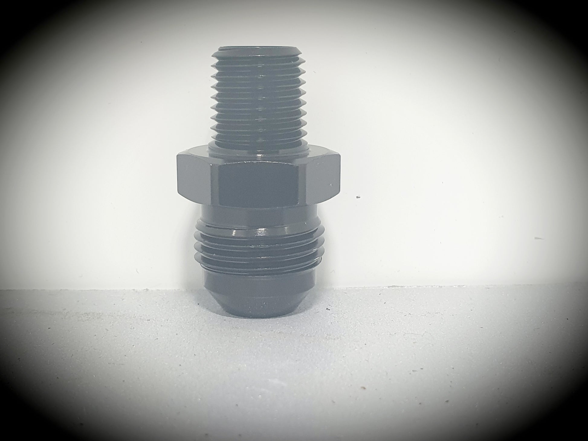 816-08-04-BLK -8 flare to 1/4" NPT adapter - SS Racetech Rods & Customs
