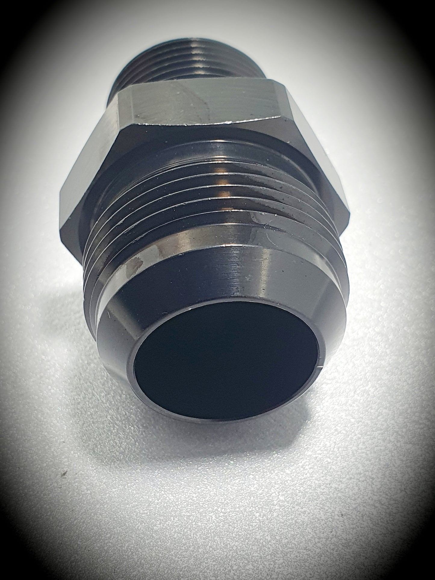 816-16-12-BLK -16 flare to 3/4 NPT adapter - SS Racetech Rods & Customs