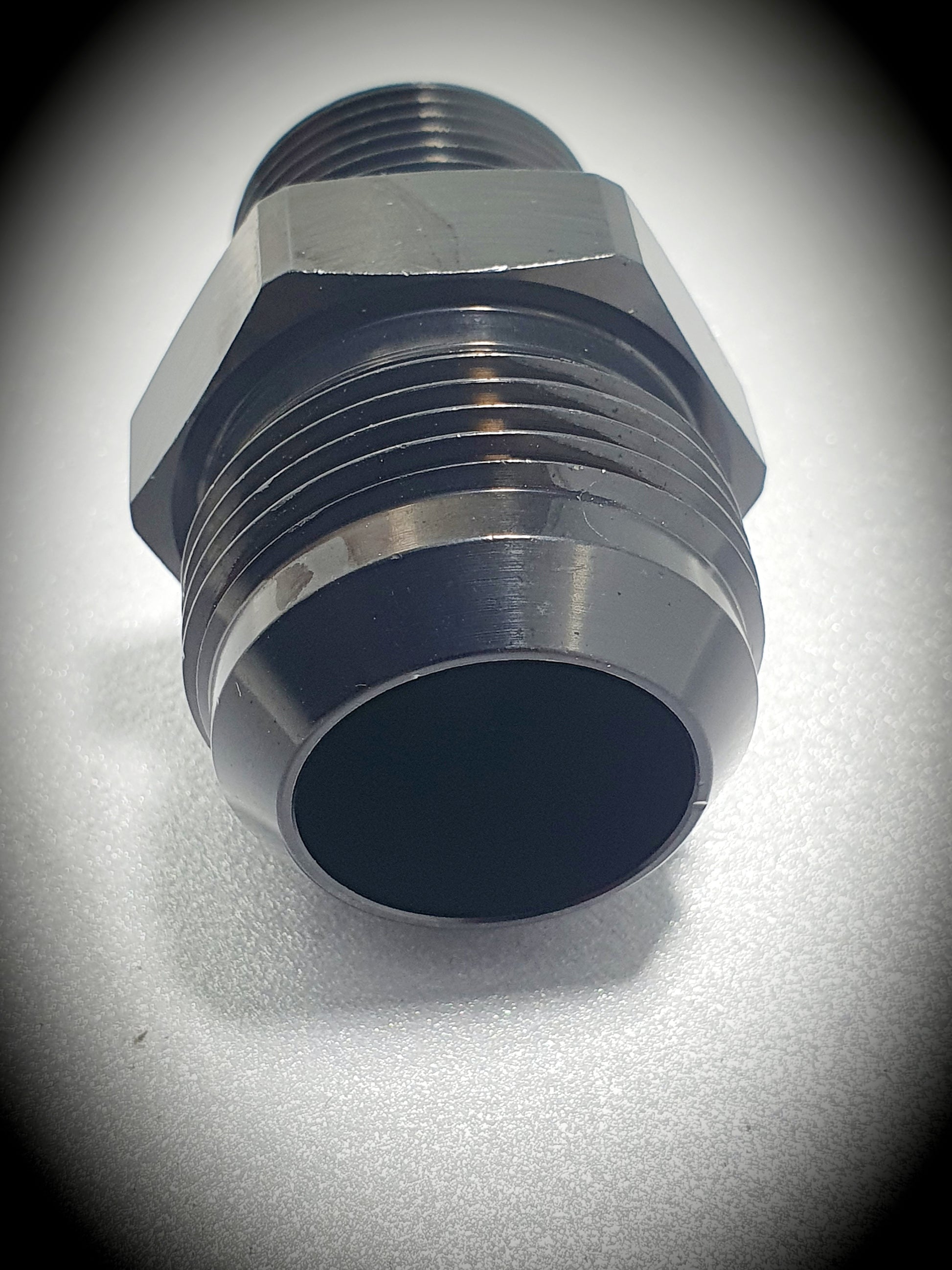 816-16-12-BLK -16 flare to 3/4 NPT adapter - SS Racetech Rods & Customs
