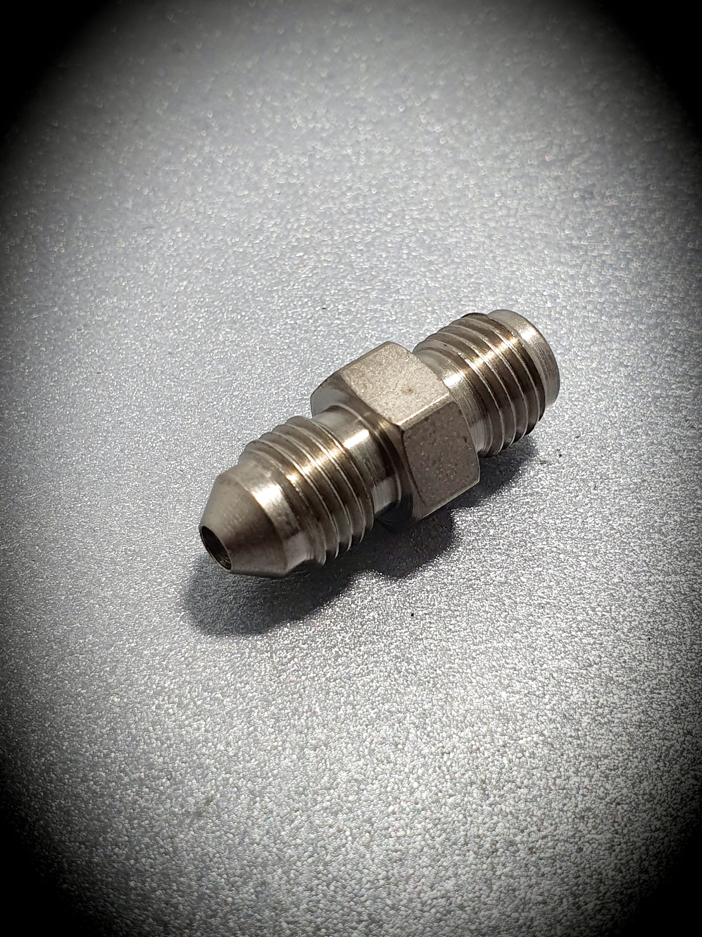 340-03 -3 male to 3/8" - 24 male inv - SS Racetech Rods & Customs