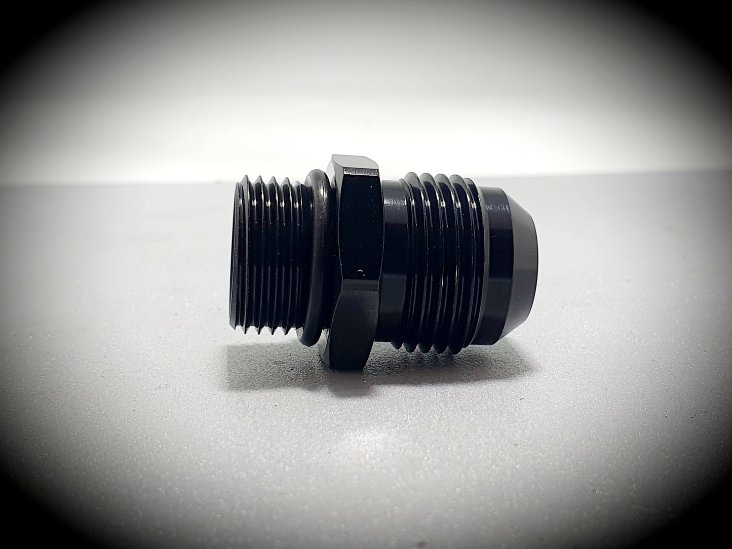 920-10-08-BLK -10 male to -8 o-ring port - SS Racetech Rods & Customs
