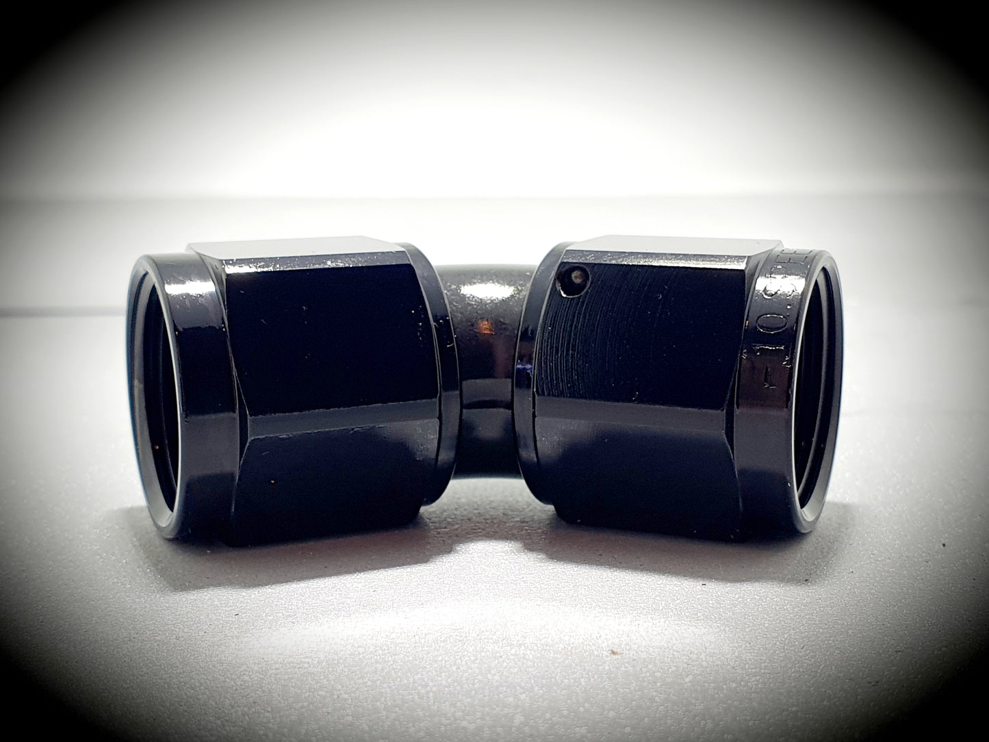 132-10-BLK -10 female union 45 degree - SS Racetech Rods & Customs
