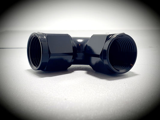 133-10-BLK -10 female union 90 degree - SS Racetech Rods & Customs