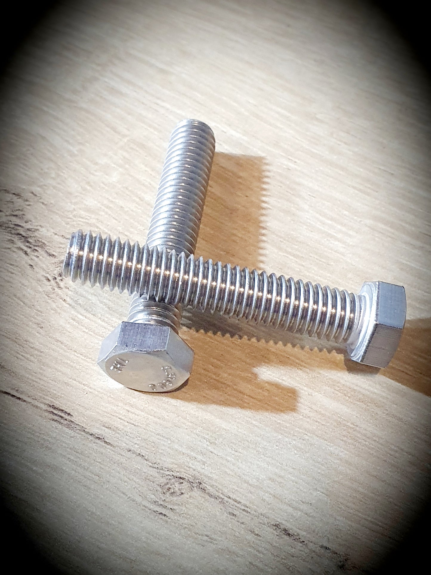 UNC 316 stainless hex bolt 3/8" X 2"