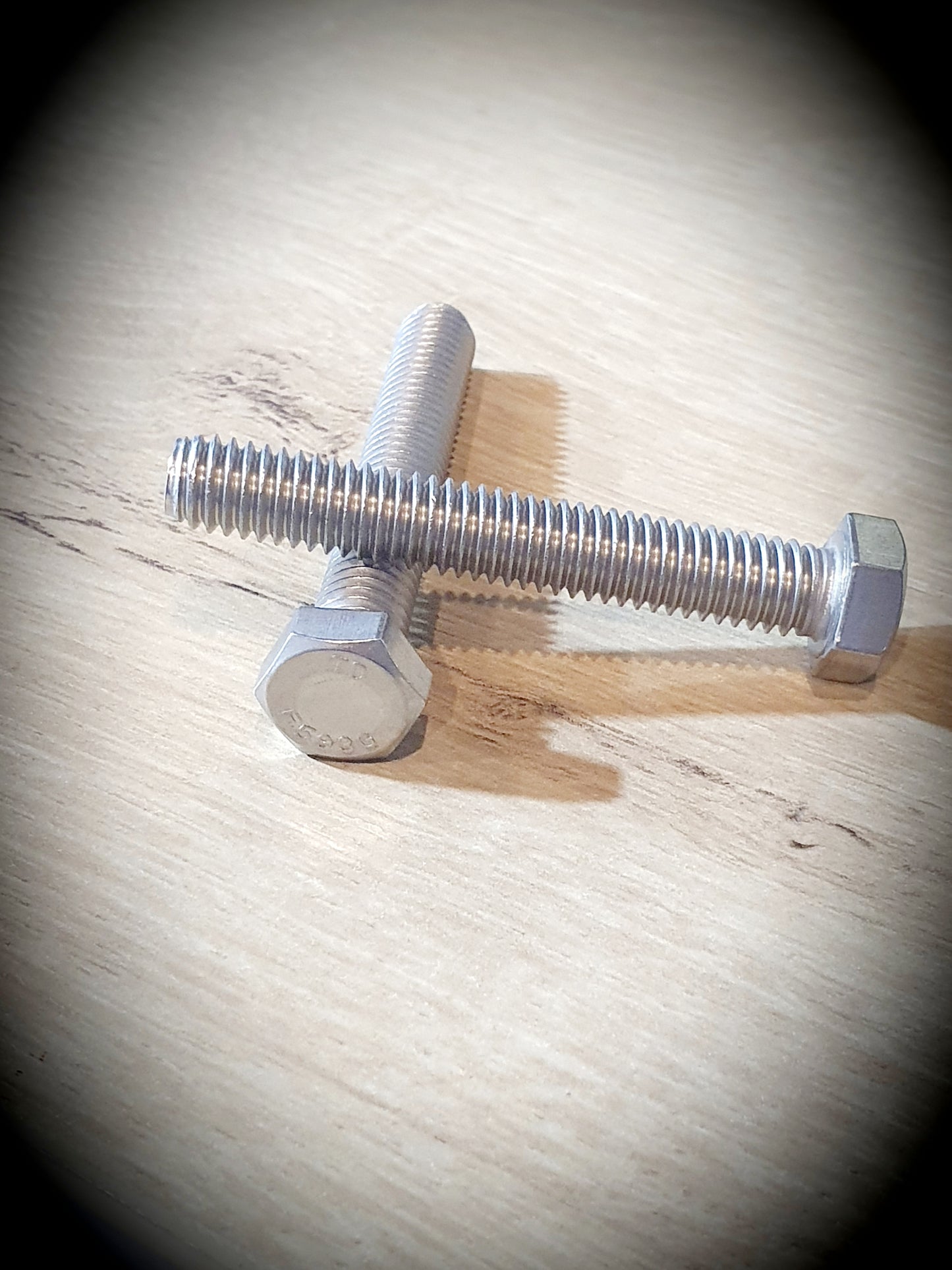 UNC 316 stainless hex bolt 3/8" X 2 1/2"