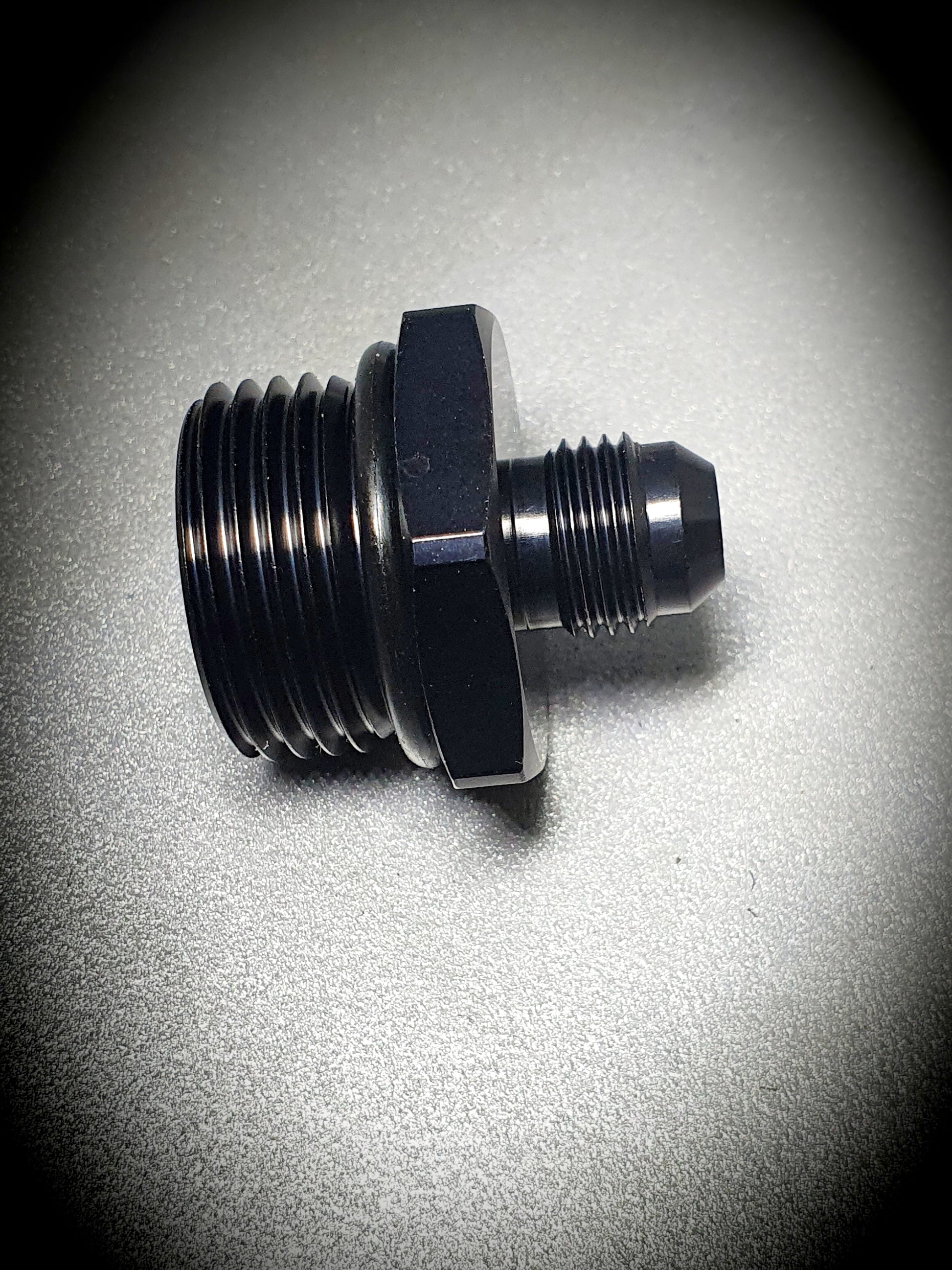 920-06-12-BLK -6 male to -12 o-ring port - SS Racetech Rods & Customs