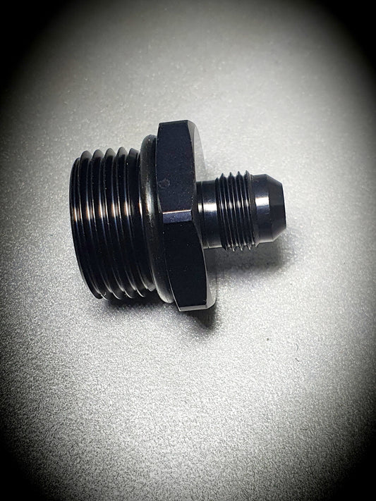 920-06-12-BLK -6 male to -12 o-ring port - SS Racetech Rods & Customs