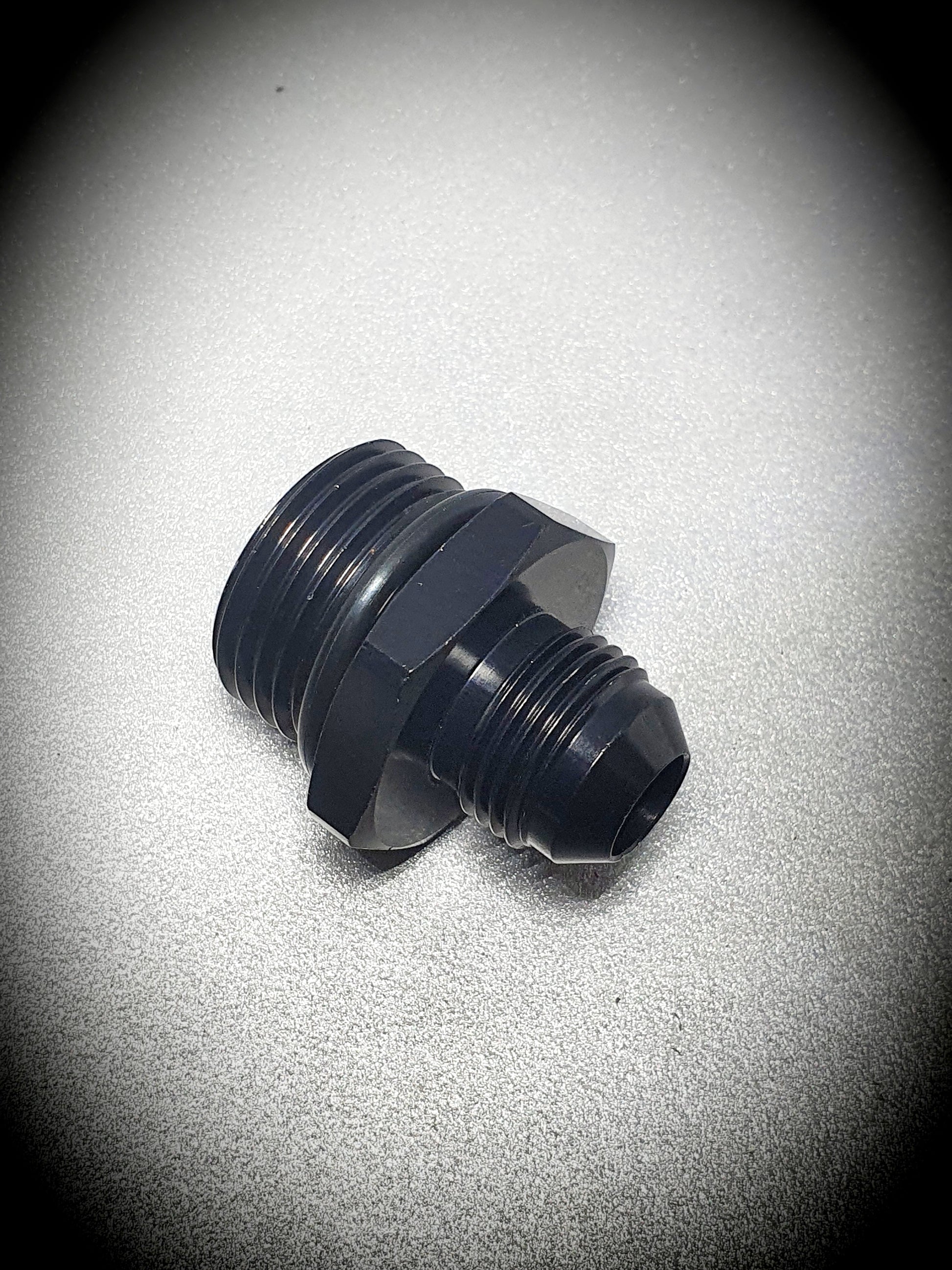 920-08-12-BLK -8 male to -12 o-ring port - SS Racetech Rods & Customs
