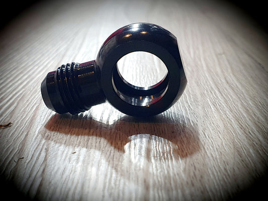 720-06-BLK -6 male to 14.5MM banjo alloy