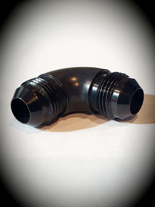 821-08-BLK -8 flare union 90 degree - SS Racetech Rods & Customs
