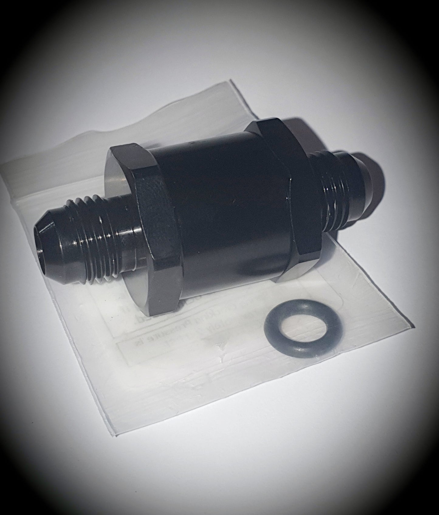 610-06-BLK -6 One way poppet check valve - BLACK - SS Racetech Rods & Customs