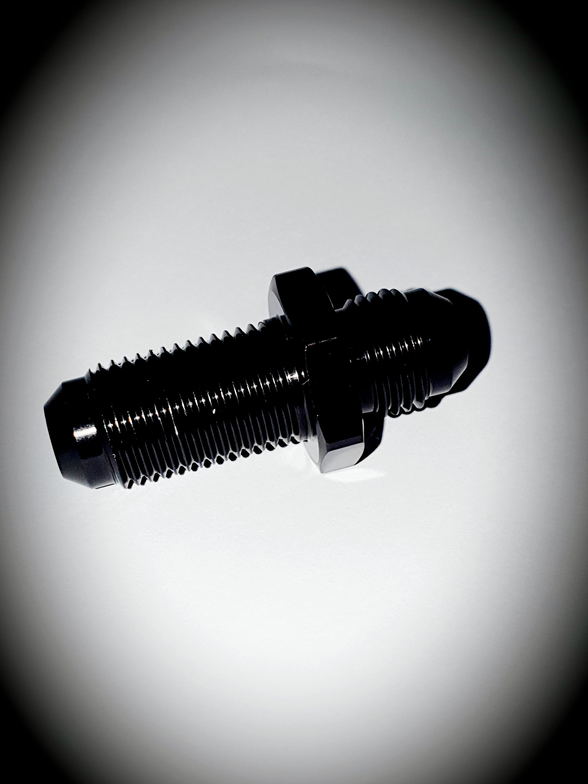832-06-BLK -6 flare bulkhead - SS Racetech Rods & Customs