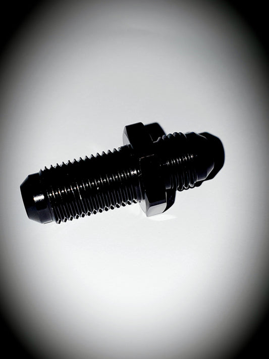 832-06-BLK -6 flare bulkhead - SS Racetech Rods & Customs