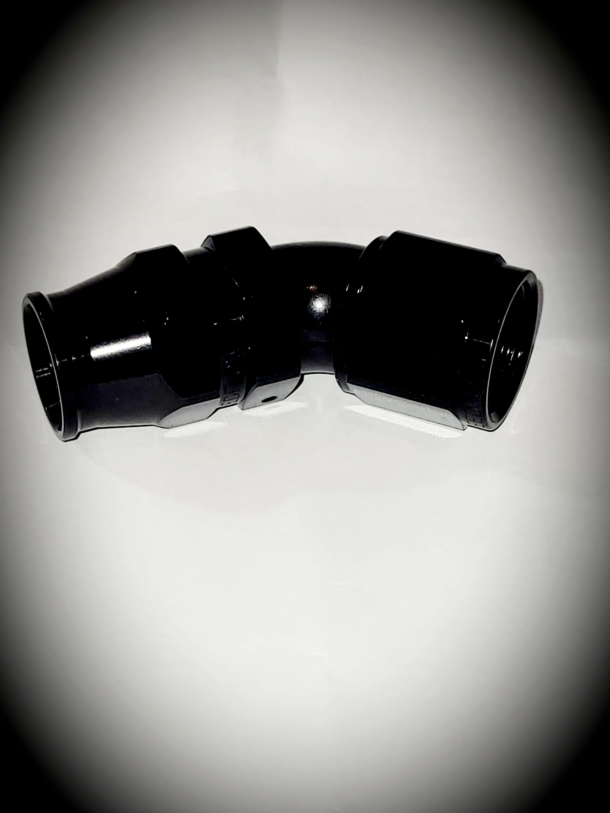 202-10-BLK -10 45 degree hose end - alloy - SS Racetech Rods & Customs