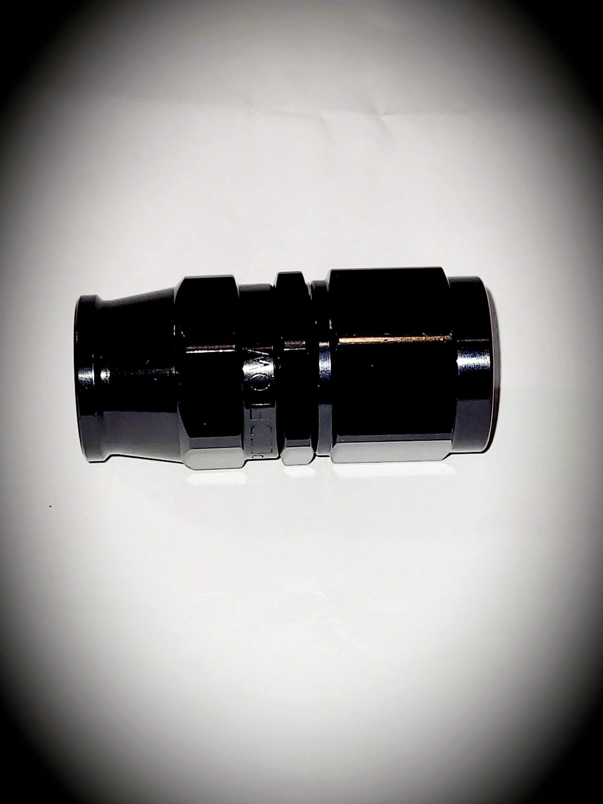 201-08-BLK -8 straight hose end - SS Racetech Rods & Customs
